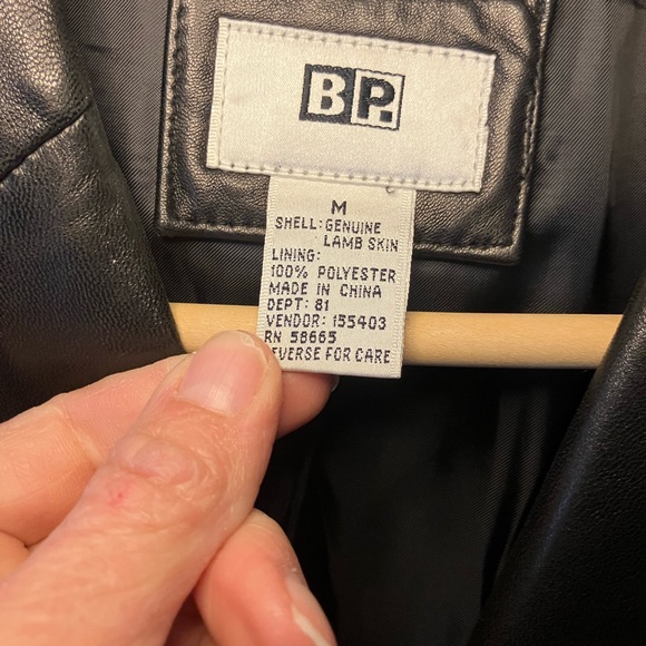 BP Classic Black Leather Jacket - Picture 3 of 7